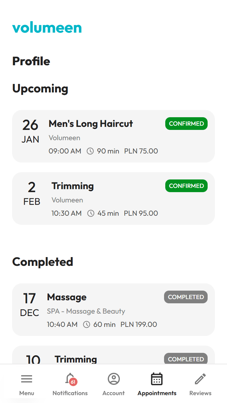 Appointments